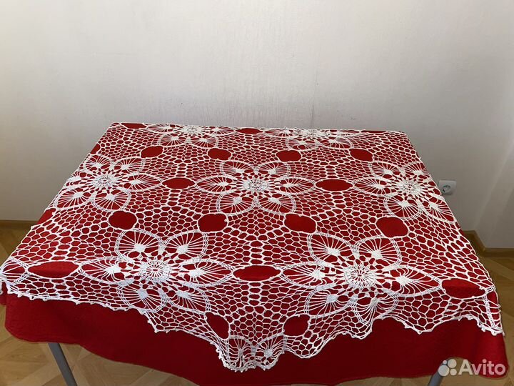 Вязанная Скатерть крючком. Ажурная скатерть