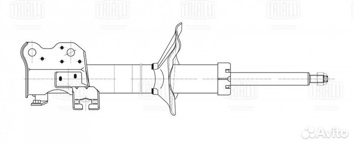 Амортизатор Nissan Almera 95- после 08.97 стойка п
