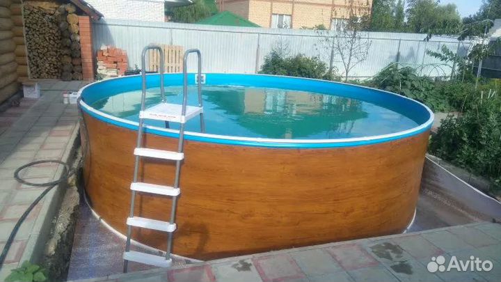 Морозоустойчивый каркасный бассейн 2,44х1,25м с-д