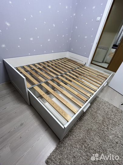 Кровать IKEA brimnes 90\180х204