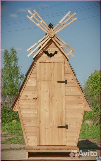 Уличный туалет деревянный TOP225