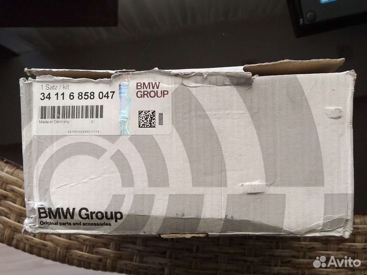 34116858047 тормозные колодки перед BMW F10 F11