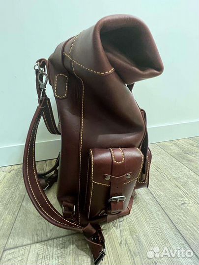 Рюкзак кожаный мужской ручной работы