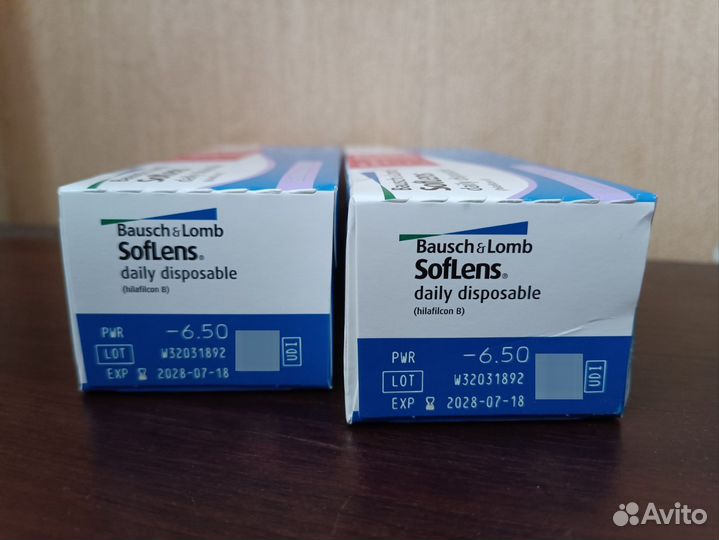 Линзы контактные Bausch and Lomb, -6. 50