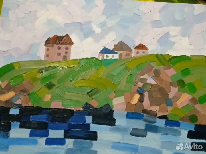 Картина холст масло 