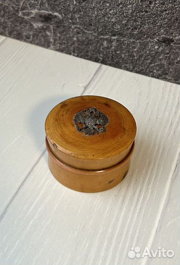 Шкатулка деревянная с серебряной накладкой