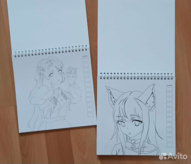 Аниме раскраска