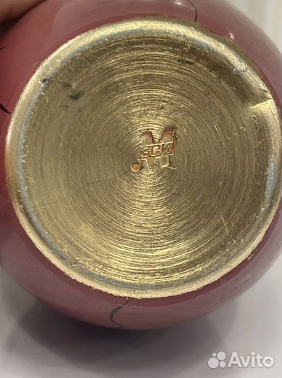 Ваза из ссср, алюминиевая, клеймо зси. 50-60 гг