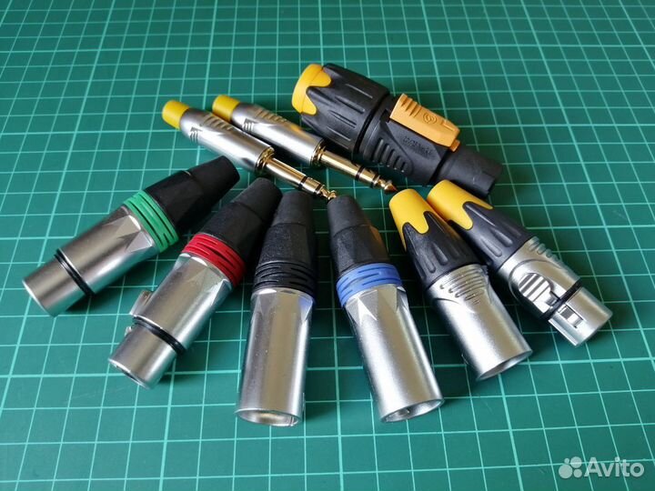 Кабельные разъемы XLR Speakon TRS Джеки для гитары