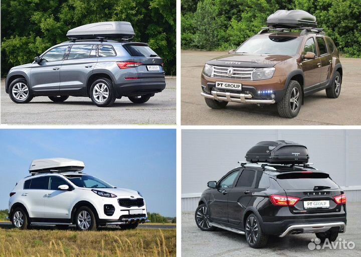 Автобокс на крышу Рено Сандеро