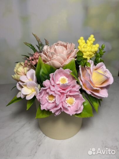 Букет цветов из мыла