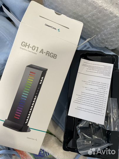 Держатель для видеокарты deepcool gh-01 argb