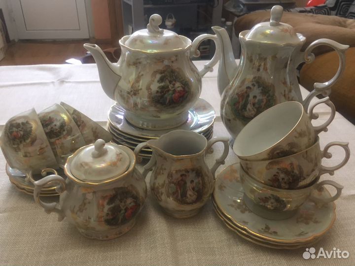 Чайный сервиз мадонна гдр на 6 персон