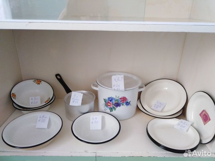 Эмалированная посуда СССР новая