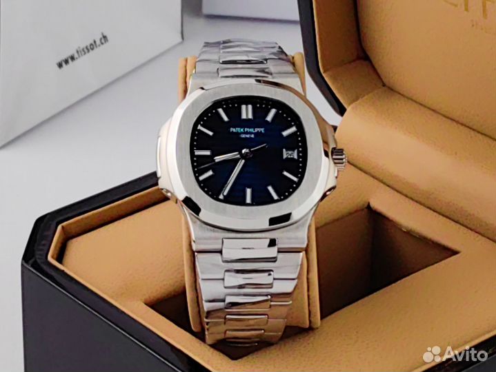 Часы мужские Patek Philippe Nautilus lux blue