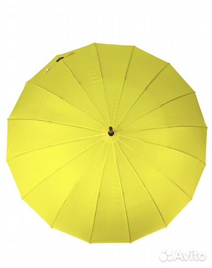 Зонт желтый трость женский в чехле в коробке
