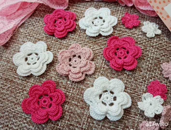 Набор материалов для творчества Бело-розовый микс