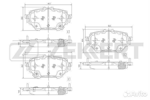 Колодки торм. диск. задн. Toyota Corolla (E210) 19