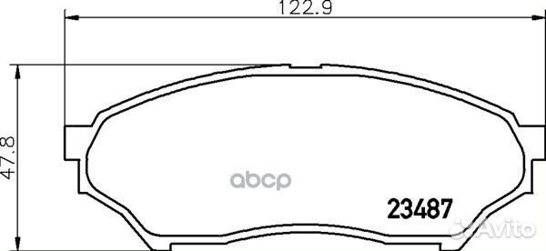 Колодки тормозные дисковые перед (PF-3417)