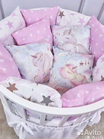 Новые бортики для кроватки