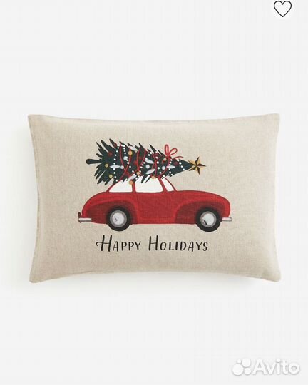 Новогодний декоративный чехол на подушку h&m home
