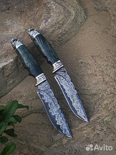 Нож из дамасской стали