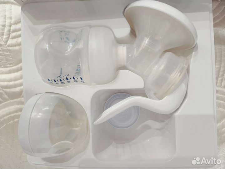 Молокоотсос ручной Philips Avent с бутылочкой