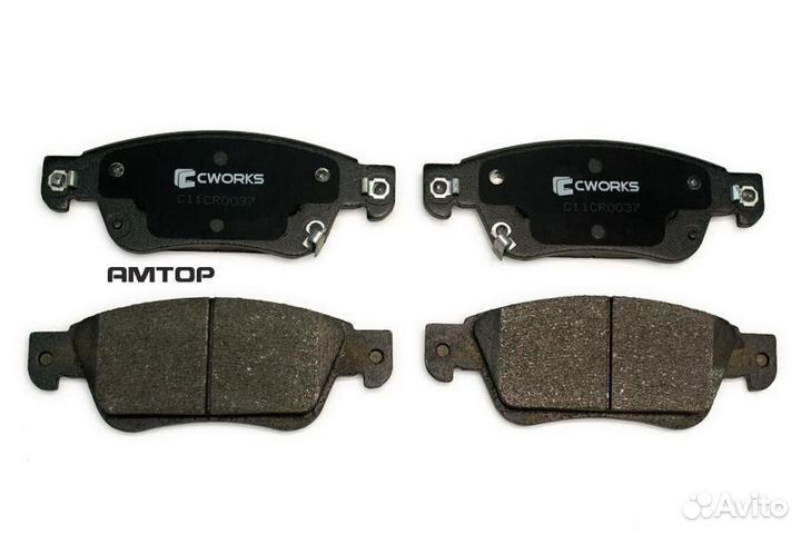 Cworks C11CR0037 Колодки тормозные передние (Low M