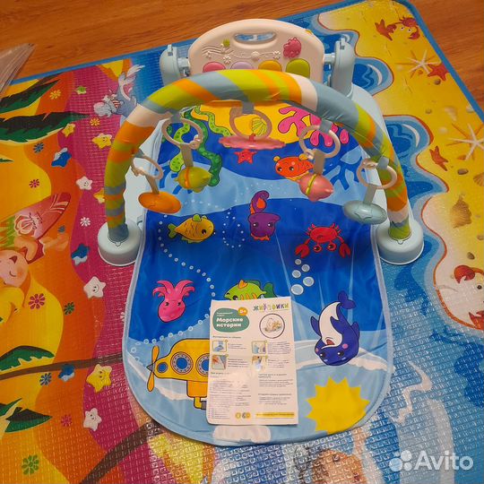 Продано Развивающий коврик 0+ с пианино