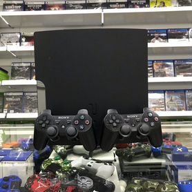 Sony Playstation 3 Slim 160GB + 2 геймпада