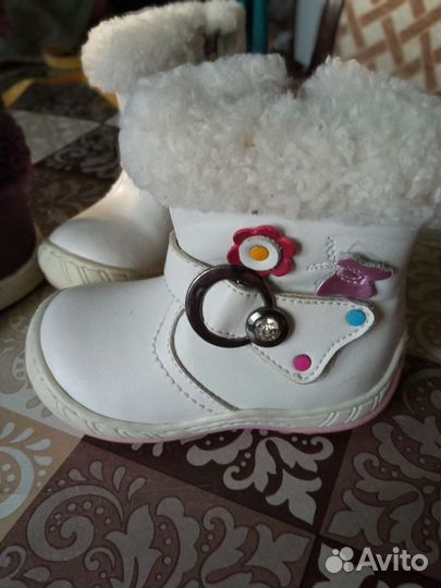Зимние ботинки для девочки, 20-22 р