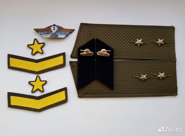 Обшива прапорщика танкиста + знак классности