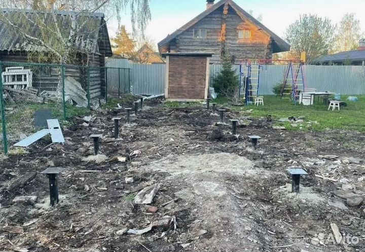 Закручивание винтовых свай