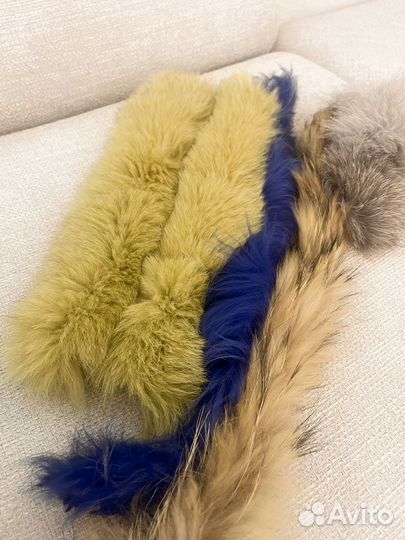 Мех натуральный листй на опушку