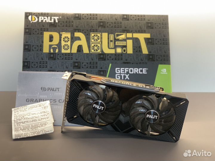 GeForce GTX 1660TI dual palit на гарантии днс