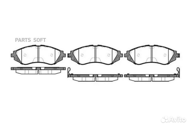 Колодки торм.диск. Lanos Nubira Leganza 264502