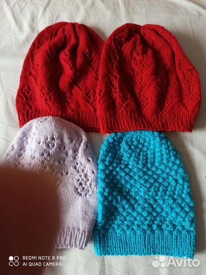 Шапка на девочку весна-осень ручной работы