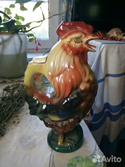 Кувшин петух, керамика