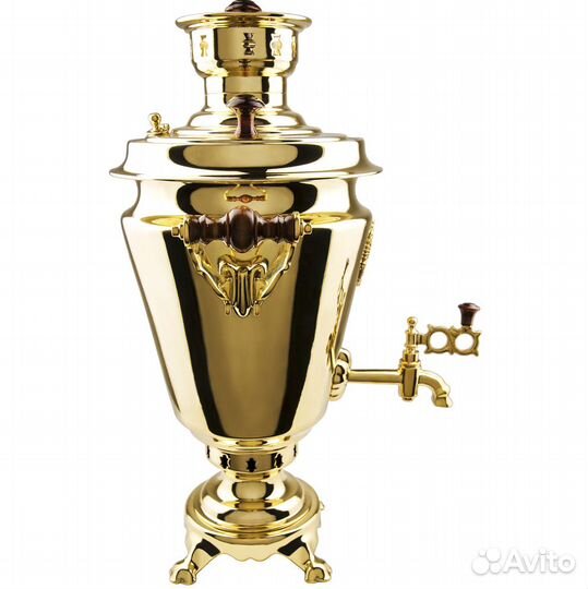 Самовар дровяной 5 л «Рюмка с гербом РФ»