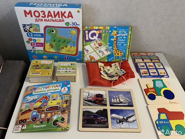 Развивающие деревянные игрушки пакетом