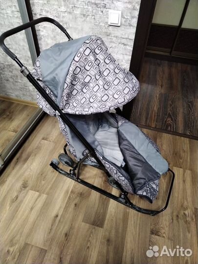 Детские санки коляска бу