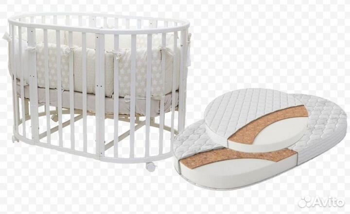 Матрас детский круглый и овальный