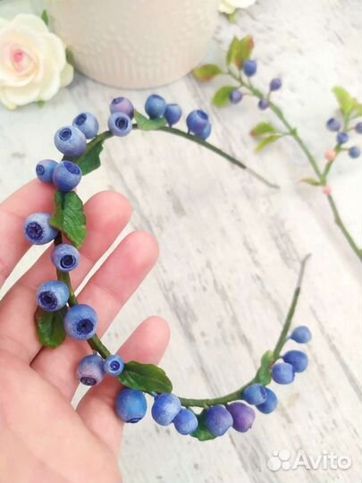 Ободок с ягодками 