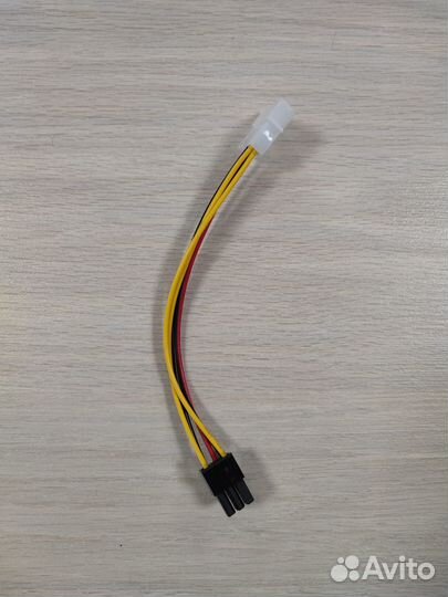 Переходник для доп. питания видеокарты 6pin