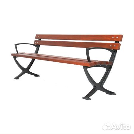 Скамейка Оливия 3м (три опоры)