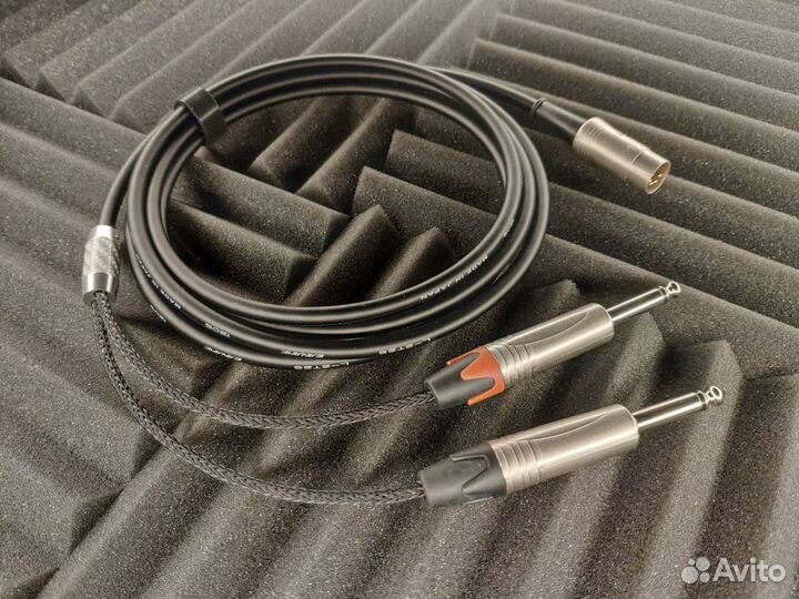 5 din на 2 Jack 6,3 моно Rean, Canare L-2T2S