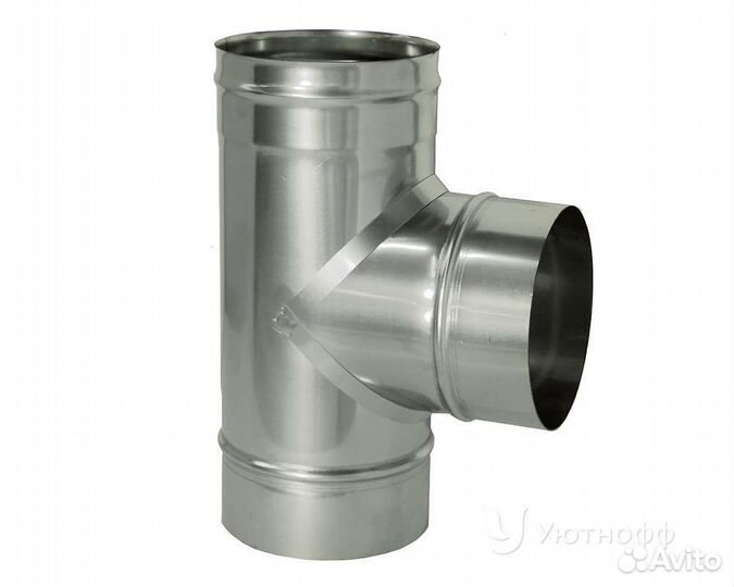 Тройник угол 90 град. На 115, 120 и 150 мм трубы