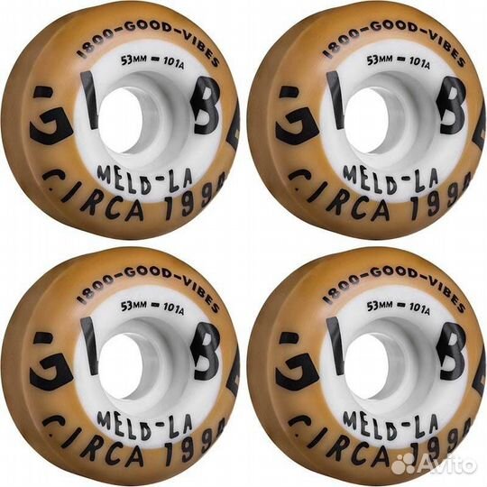 Колеса для скейтборда globe Good Vibes Dual Pour&