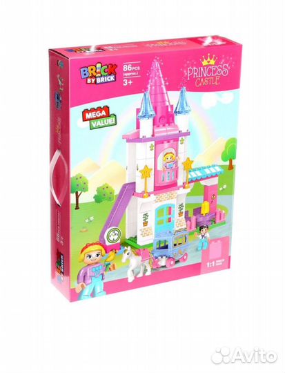 Конструктор замок макси большие детали 86 дет