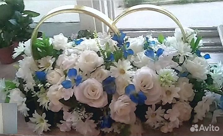 Свадебные кольца на машину